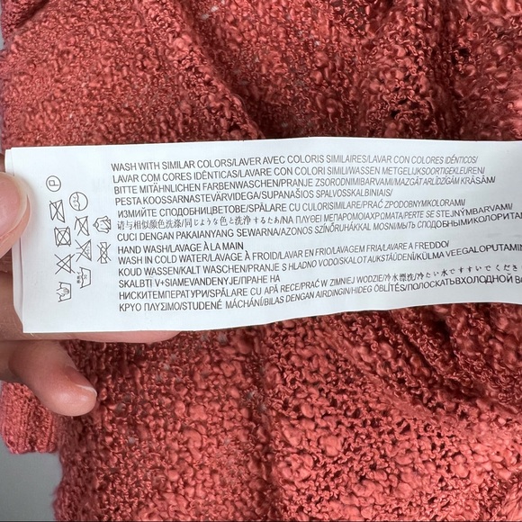 Like NEW-Somedays Lovin, V-neck Sweater, Long Back/Crop Front, See-Thru, XS - Picture 13 of 16